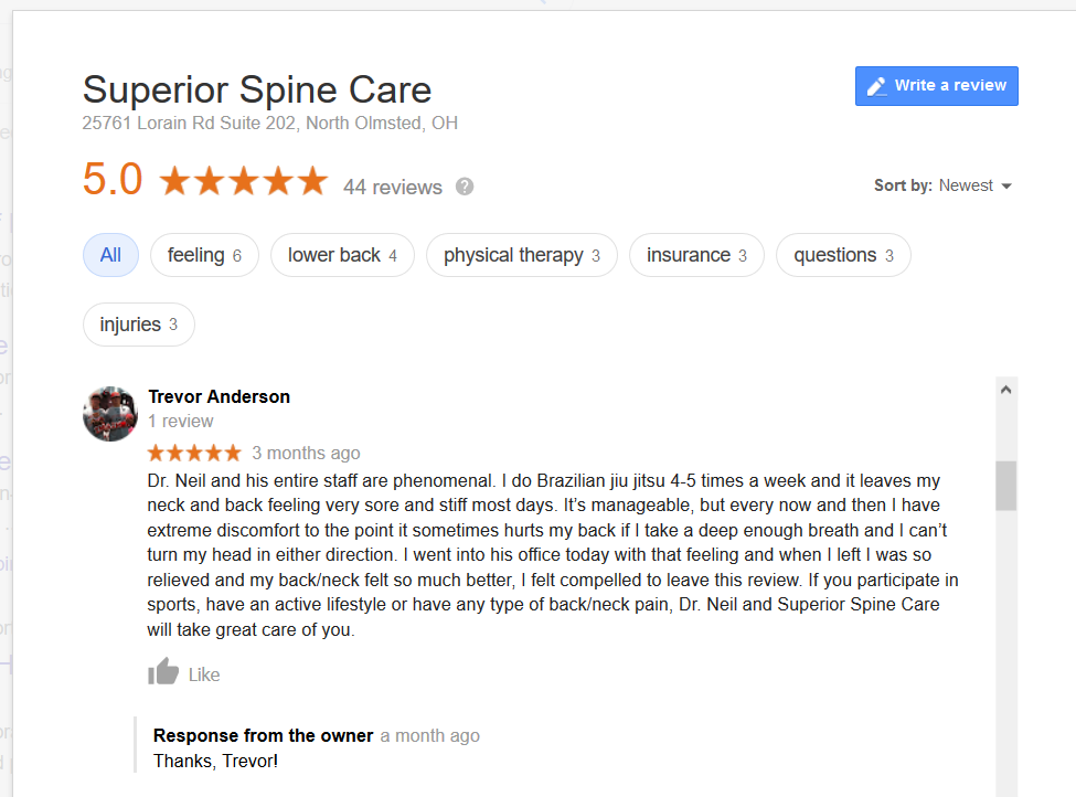 Sports Chiropractor Review